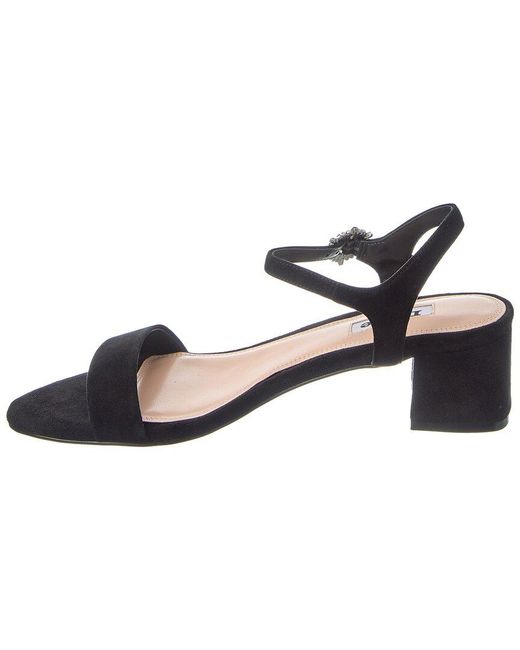 Dune Metallic Measure Suede Heeled Sandal