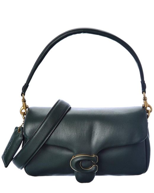COACH Tabby Pillow Leather Shoulder Bag in Green Lyst