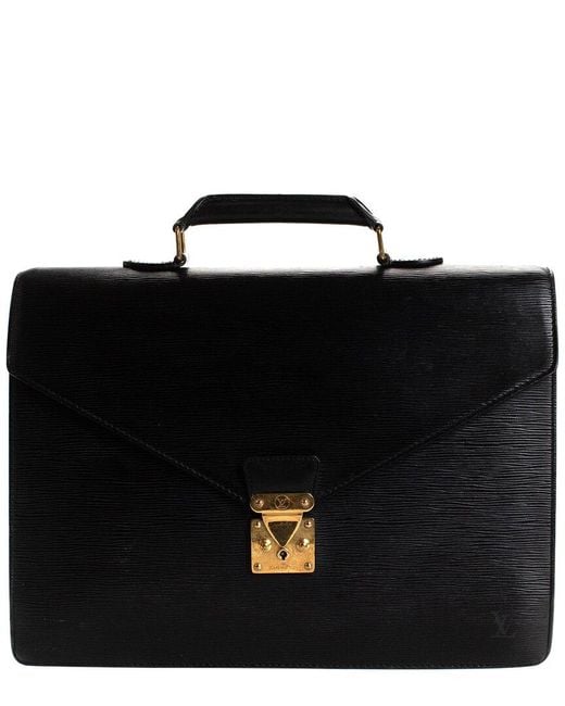 Louis Vuitton Black Monogram Canvas Ambassador Briefcase (Authentic Pre-Owned)