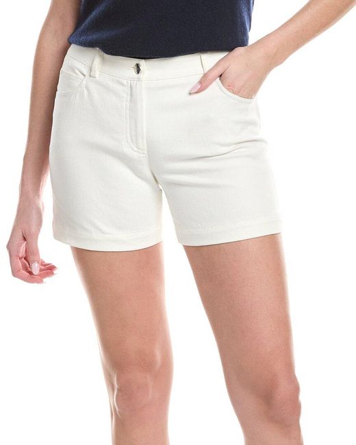 Akris White Meggie Short