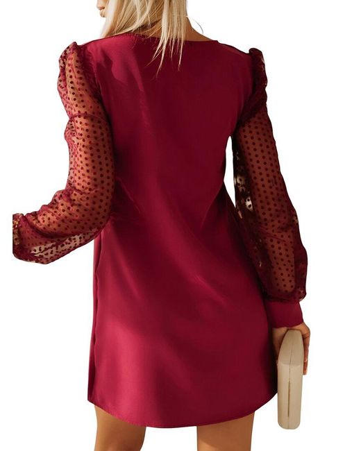 VERA DOLINI Red Mini Dress
