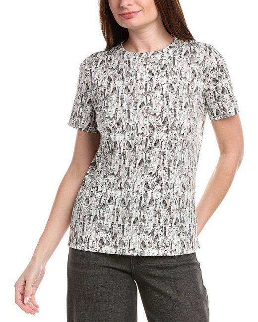 Akris Gray Printed Shirt