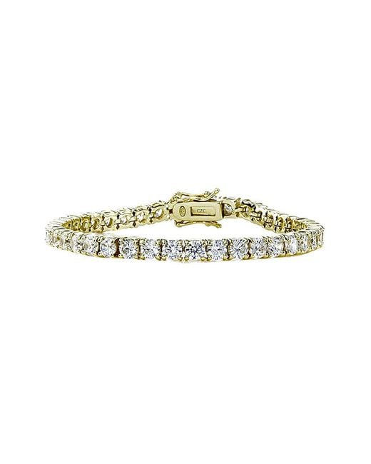 Rachel Glauber White 18k Over Silver Cz Bracelet
