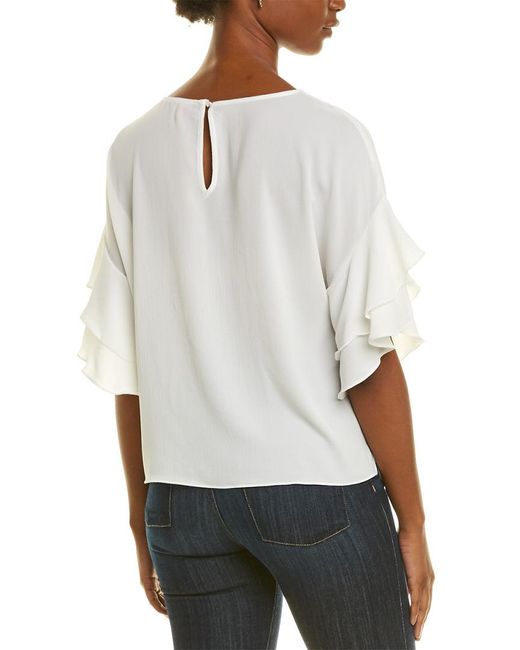 vince camuto tiered ruffle sleeve blouse