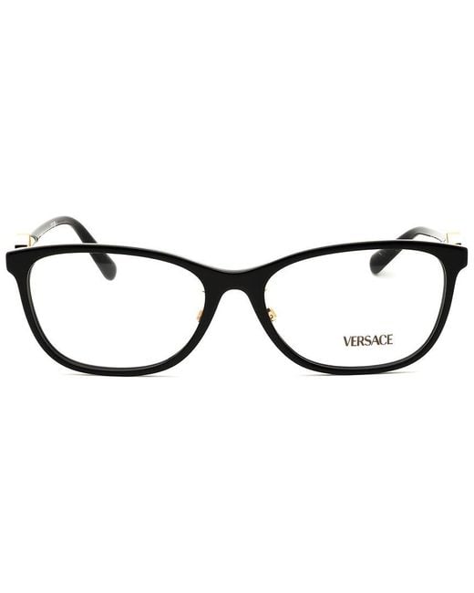 Versace Black 55Mm Optical Frames