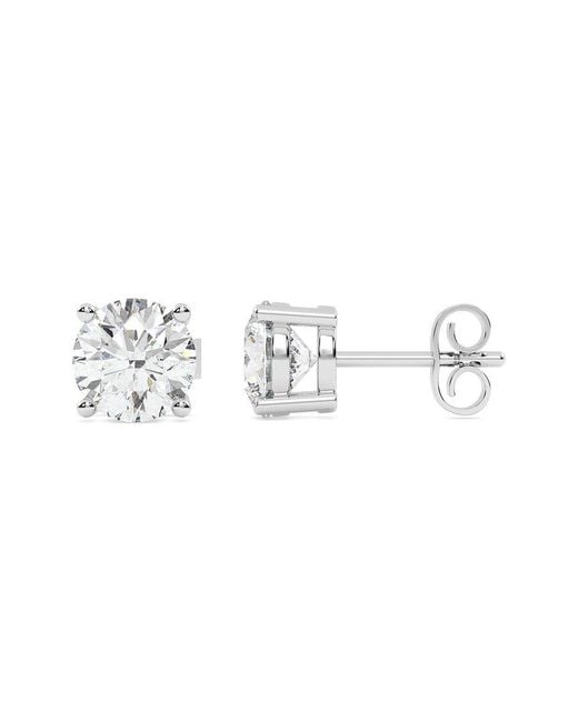 Lab Grown Diamonds Metallic 14K 6.00 Ct. Tw. Lab-Grown Diamond Earrings