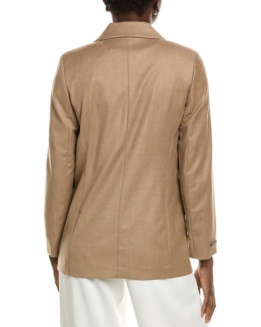 Peserico Natural Wool-Blend Blazer