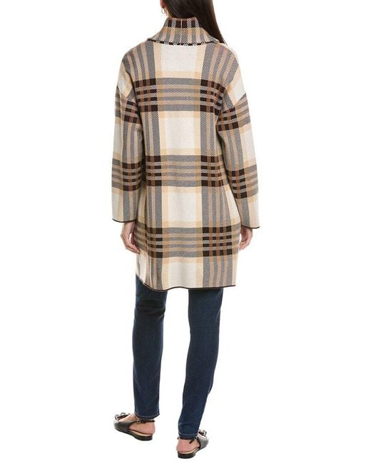 Jones New York Natural Wide Lapel Coatigan