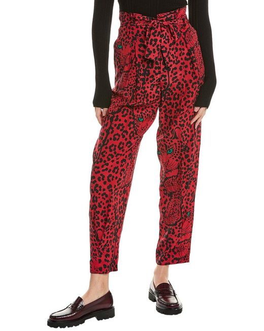 RED Valentino Red Silk Pant