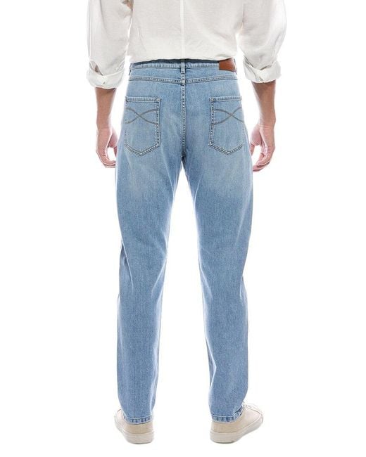Brunello Cucinelli Blue Carrot Fit Jean for men
