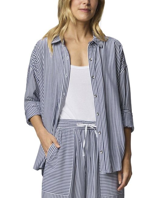 Splendid Blue Ella Stripe Button Down
