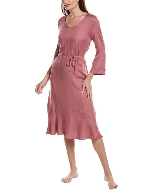 Hanro Pink Sunny Vibes Midi Dress