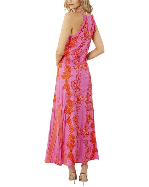 Hale Bob Sleeveless Maxi Dress in Pink | Lyst