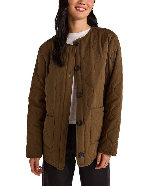 Bella Dahl Brown Quilted Jacket