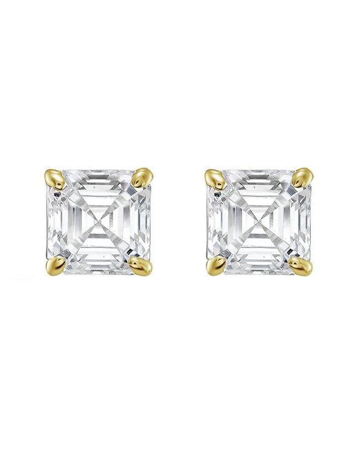 Diana M Metallic Diana M. 14K 12.00 Ct. Tw. Lab-Grown Diamond Earrings