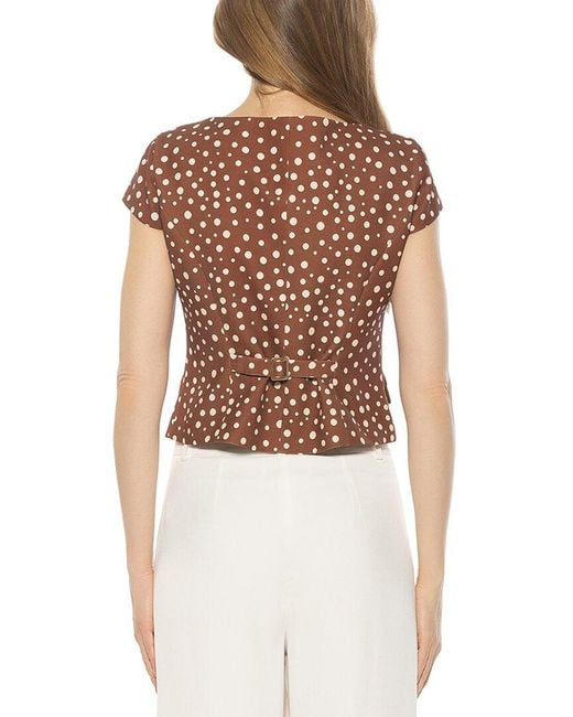 Alexia Admor Brown Vale Vest Top