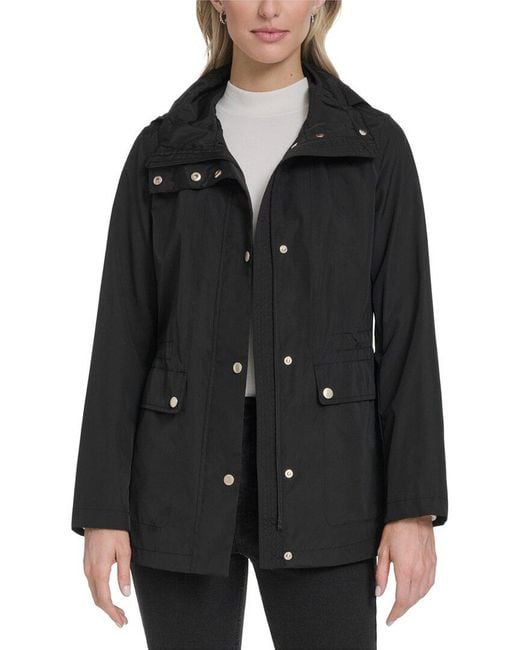 Cole Haan Black Travel Packable Hunter Jacket