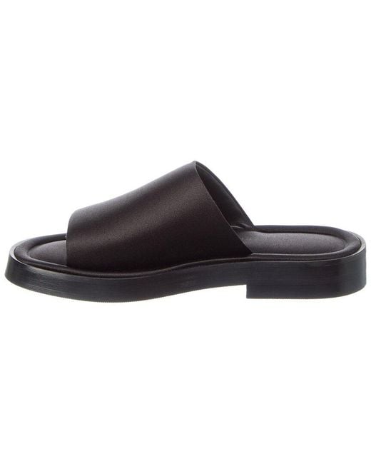 Ferragamo Black Giunone Satin Sandal