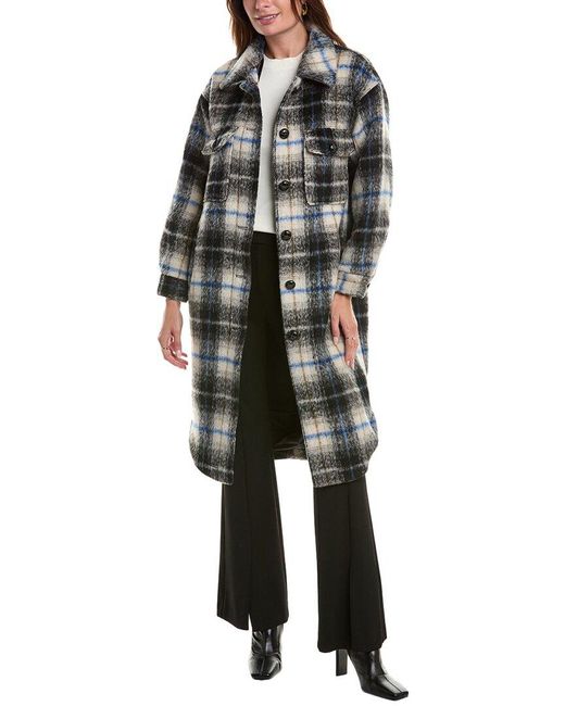 Heartloom Black Charia Wool-Blend Coat