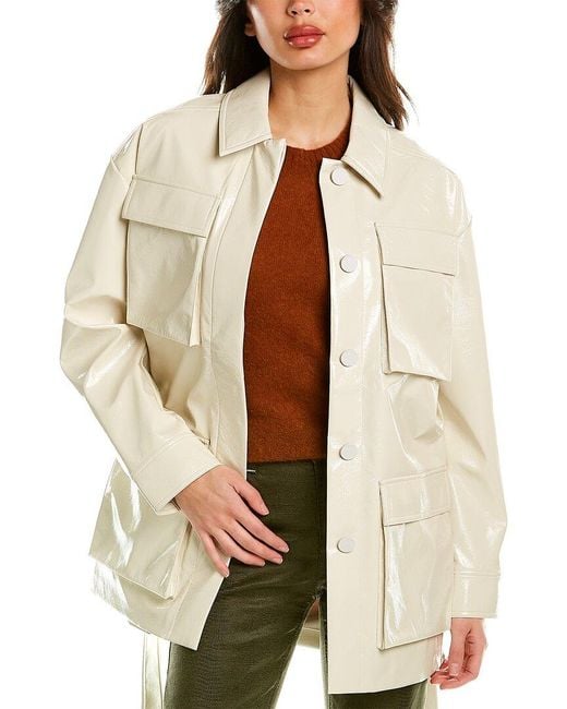 Ted Baker Natural Textured Vinyl Field Jacket