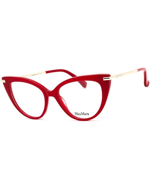 Max Mara Red 52Mm Optical Frames
