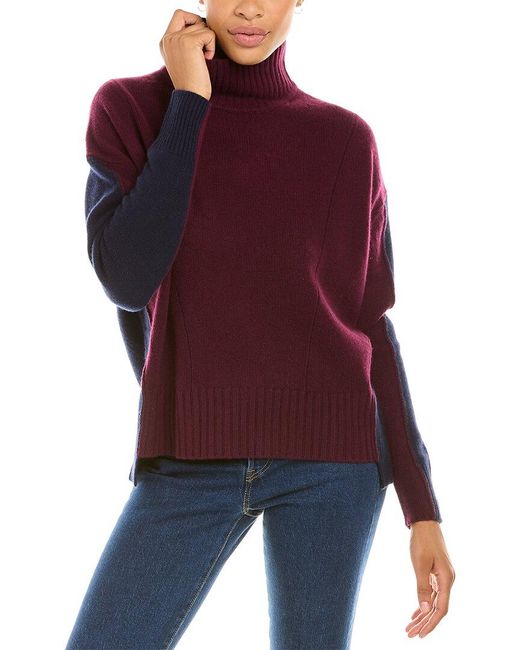 theory color block sweater