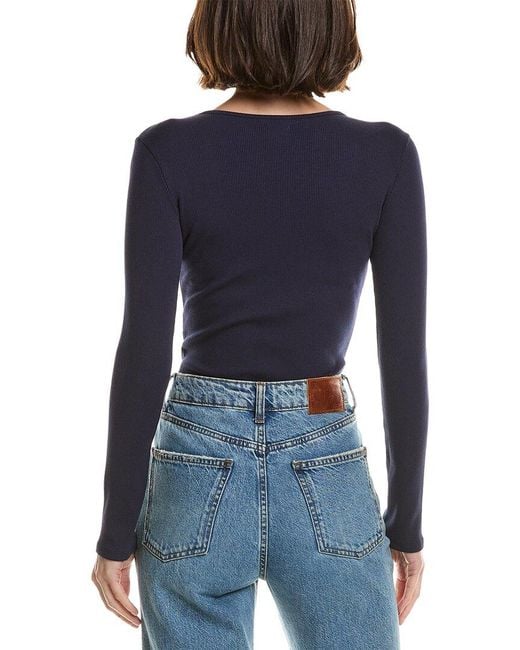 L'Agence Blue Elara Bodysuit