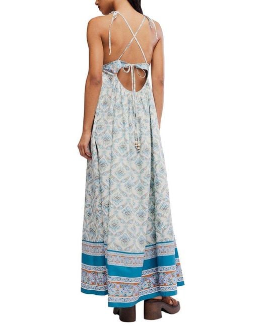 Free People Blue Sorrento Stroll Dress