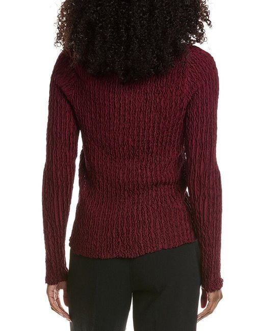 Avec Les Filles Red Knit Cardigan