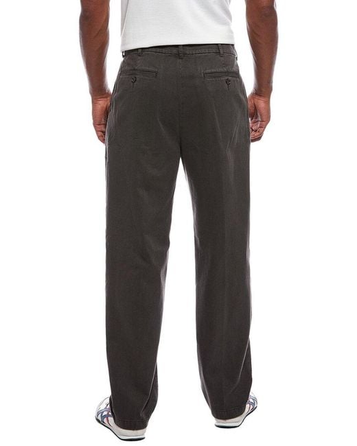 Madewell Black Pleated Twill Trouser for men