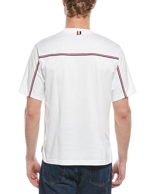 Thom Browne White Oversized T-Shirt for men