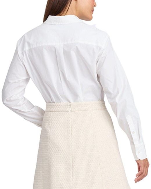 Draper James White Button Top