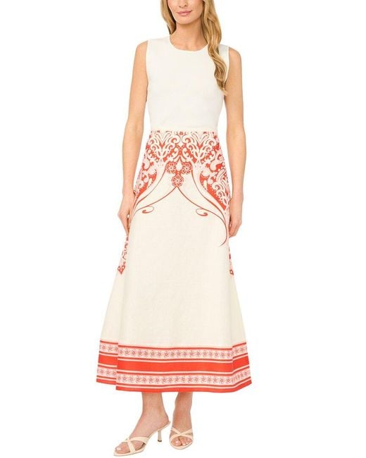 Ted Baker Red Carmen Linen Skirt