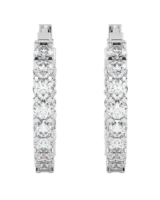 Diamond Select Cuts Metallic 14K 3.00 Ct. Tw. Diamond Earrings