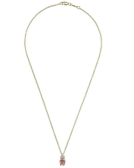 Reiss Metallic 14k 1.22 Ct. Tw. Diamond & Smokey Topaz Necklace