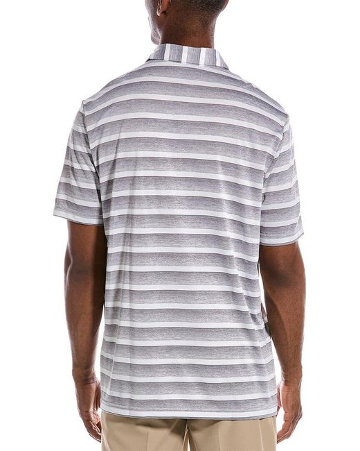 Adidas Originals White Two-color Stripe Polo Shirt for men