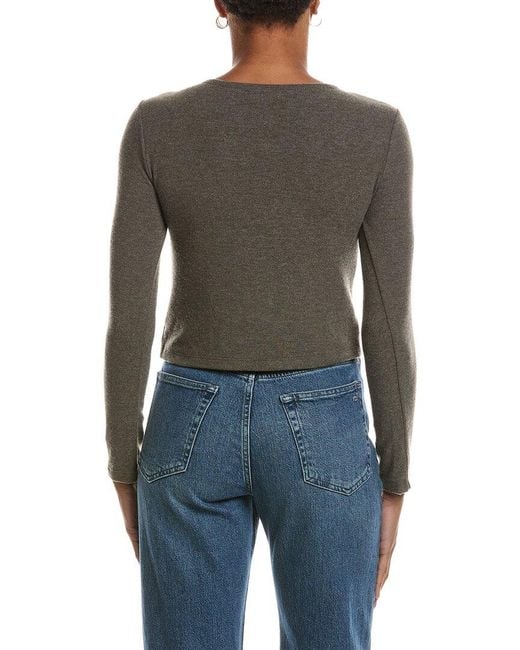 Velvet By Graham & Spencer Gray Raya Kashmir Knit Cardigan