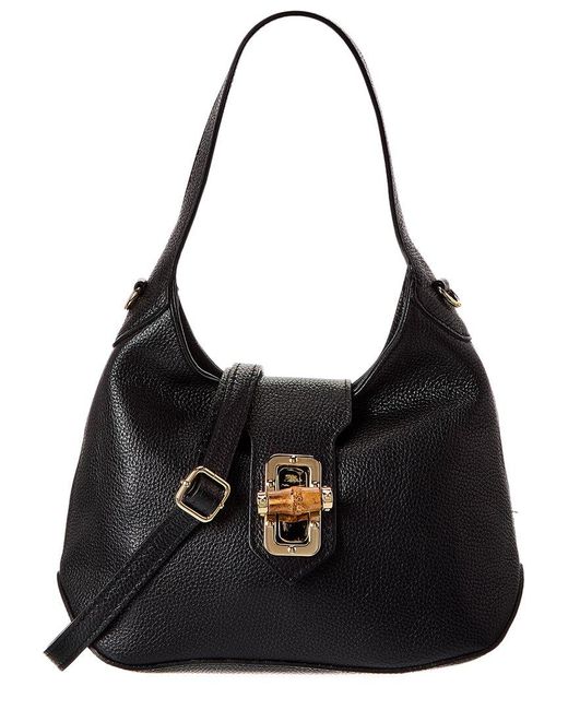 Persaman New York Black Lucia Leather Tote