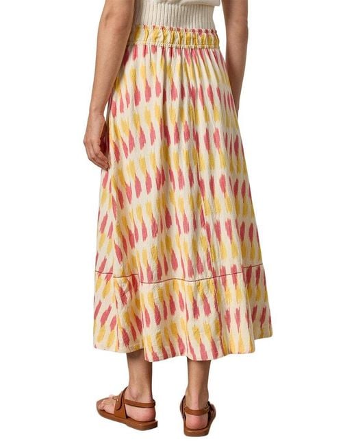 Lilla P Pink Ikat Long Skirt