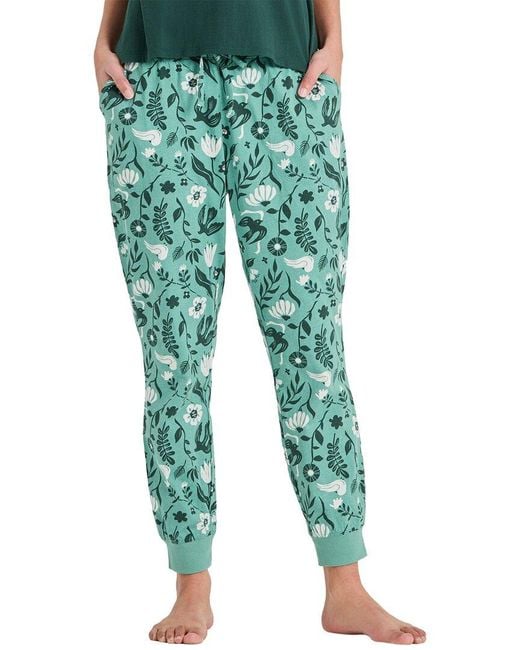 Life Is Good. Green Snuggle Up Sleep Jogger