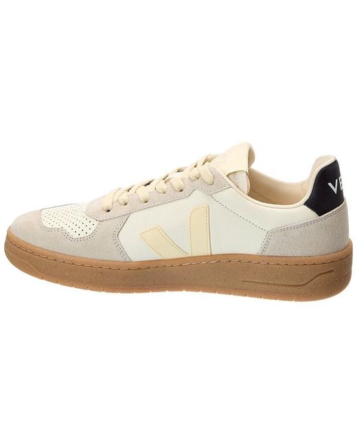 Veja White Leather & Suede Sneaker for men