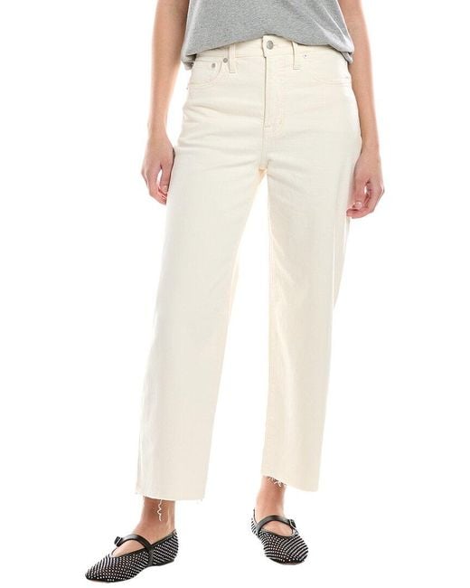 Madewell Natural Wide-Leg Crop Pant