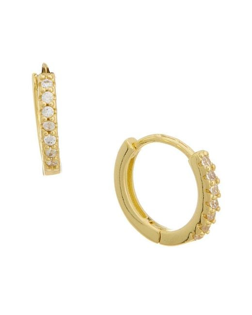 Rebecca Minkoff Metallic 14K Plated Cz Earring Set