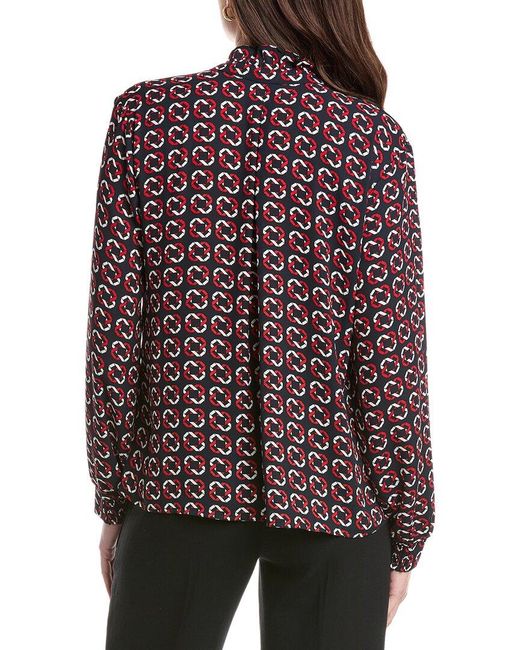 Cabi Red Fountain Blouse