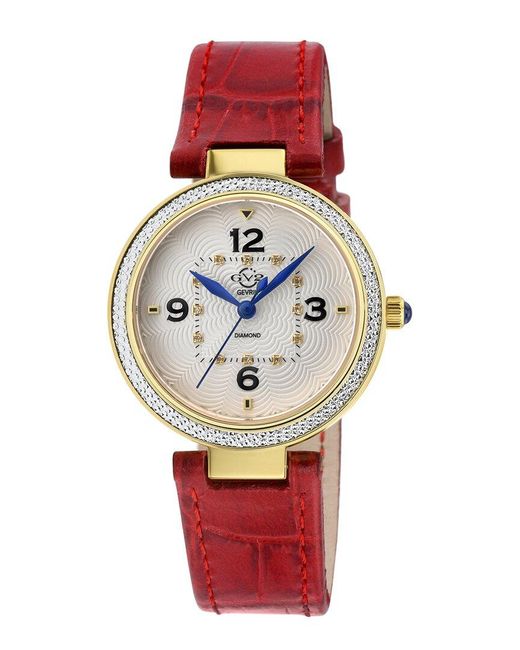 Gv2 Red Piemonte Diamond Watch