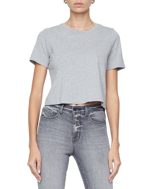 L'Agence Gray Donna Crop T-Shirt