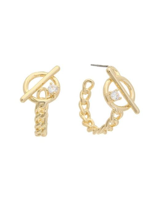 Juvell Metallic 18k Plated Hoops