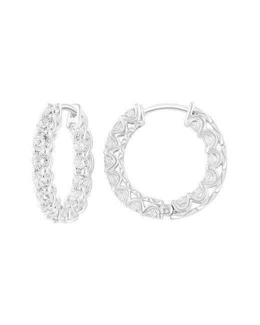 Effy Fine Jewelry White 14K 2.08 Ct. Tw. Lab-Grown Diamond Earrings