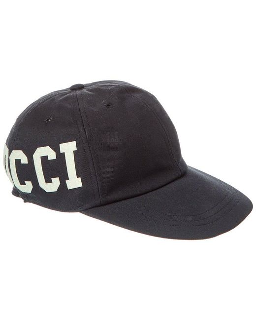 Gucci Black GG Baseball Cap for men