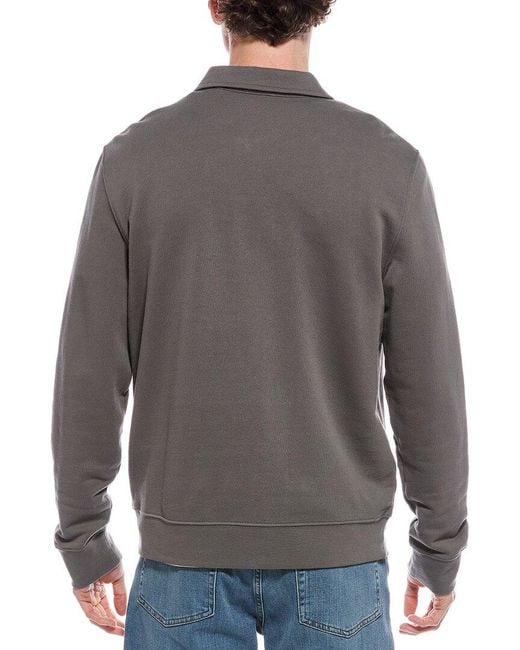 Vince Gray French Terry 1/4-Zip Sweater for men